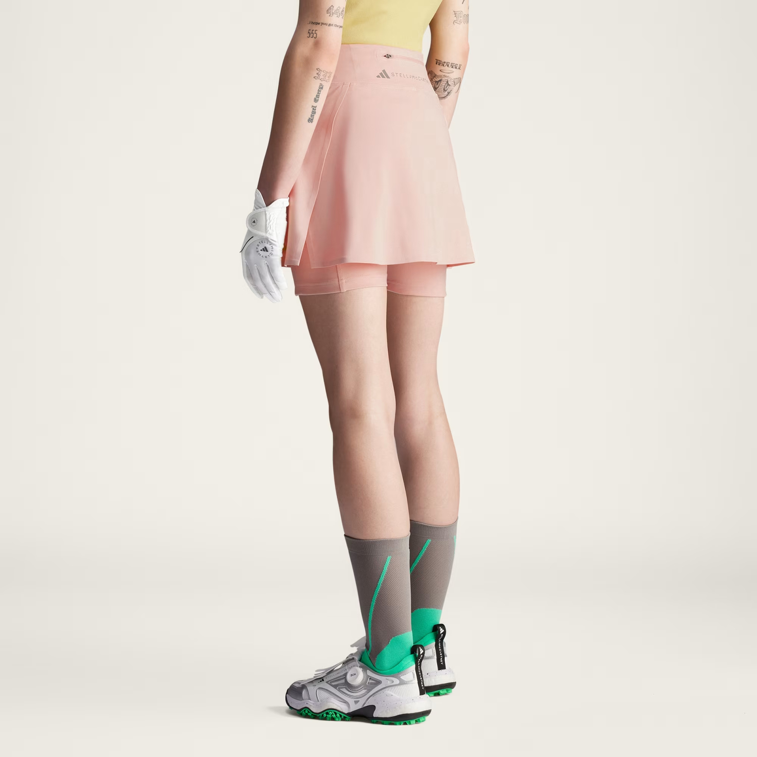Юбка с застежкой-молнией и карманом от Stella McCartney Adidas, розовый — фото 4