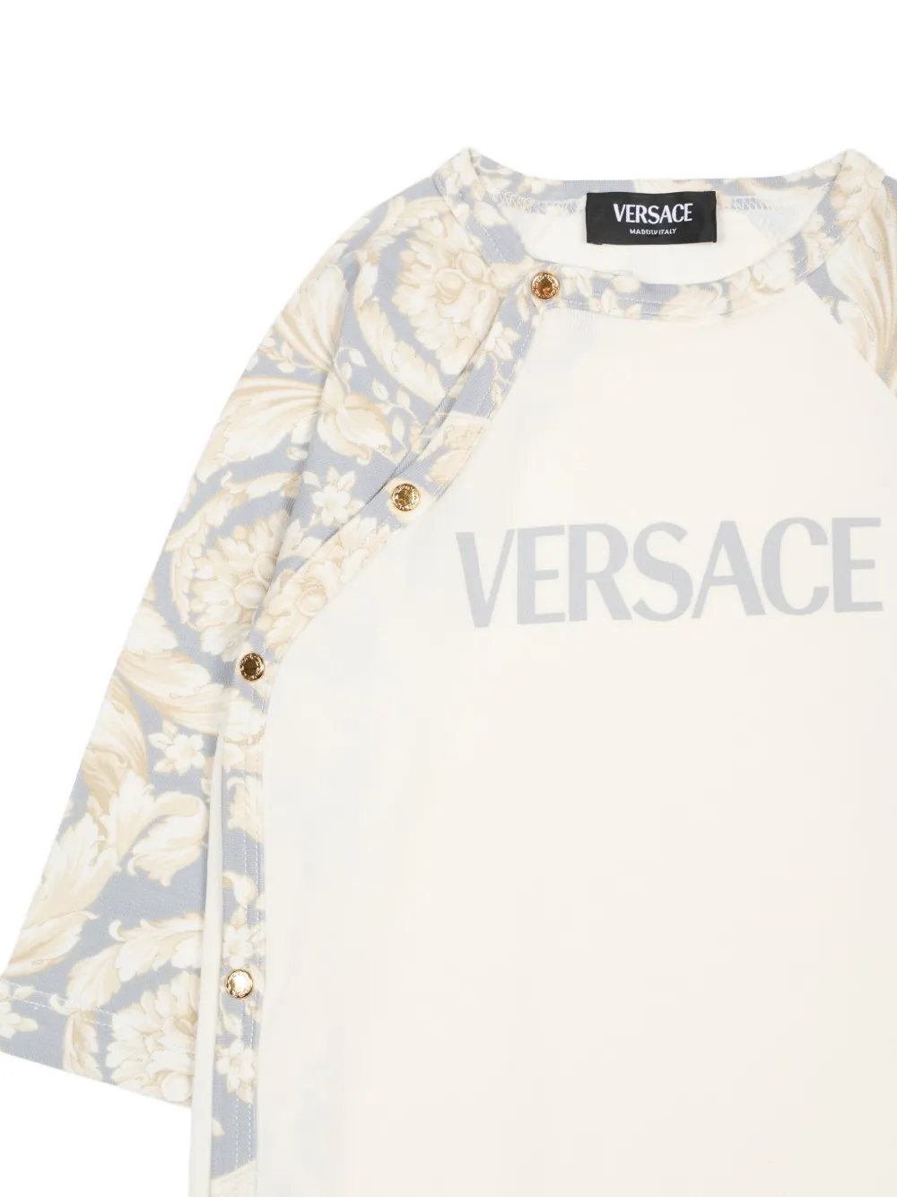 Пижама с цветочным узором Versace Kids, нейтральный — фото 3