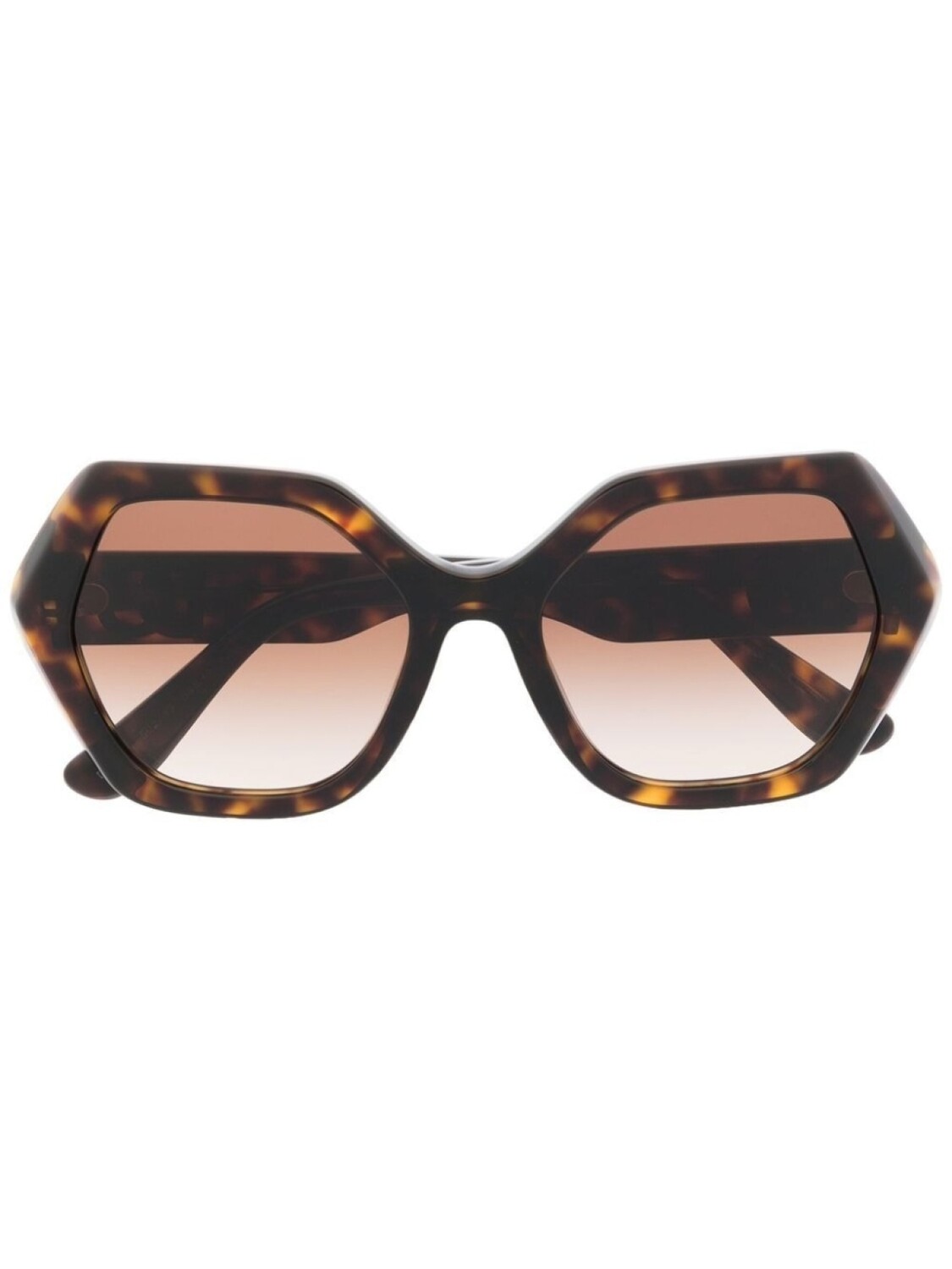 

Солнцезащитные очки DG Crossed в геометричной оправе Dolce & Gabbana Eyewear, коричневый