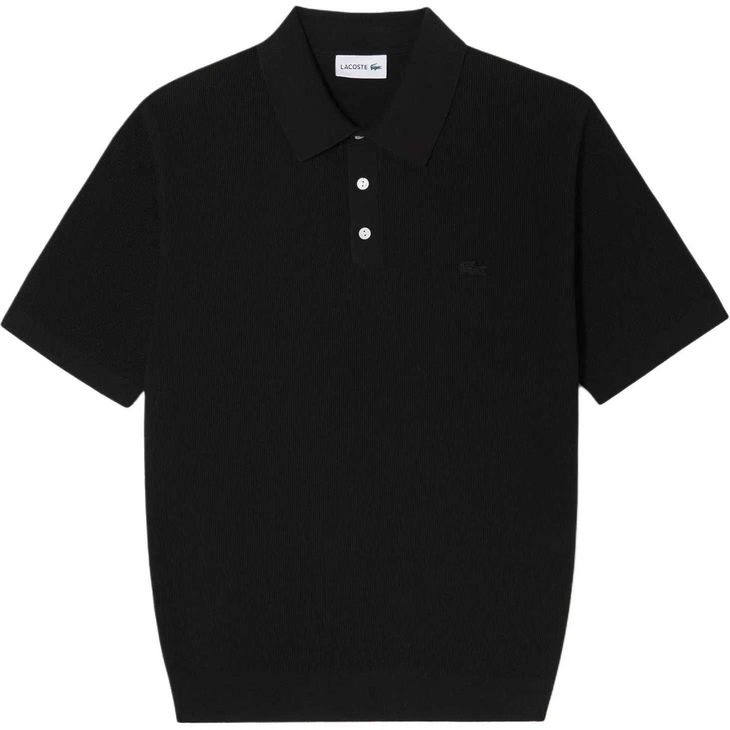 Поло мужское классическое LACOSTE черное
