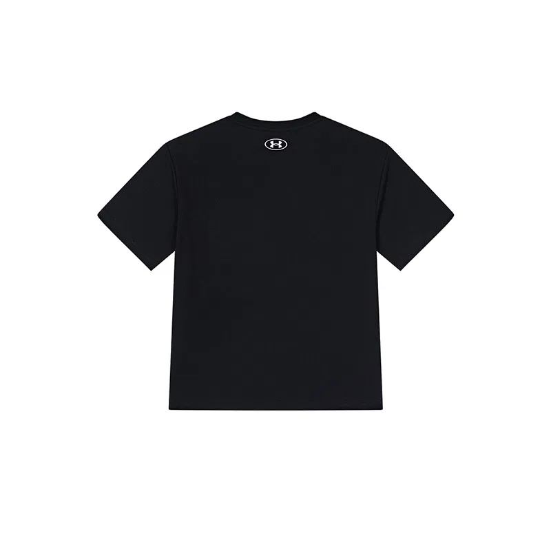 Футболка детская с круглым вырезом Under Armour черная — фото 4
