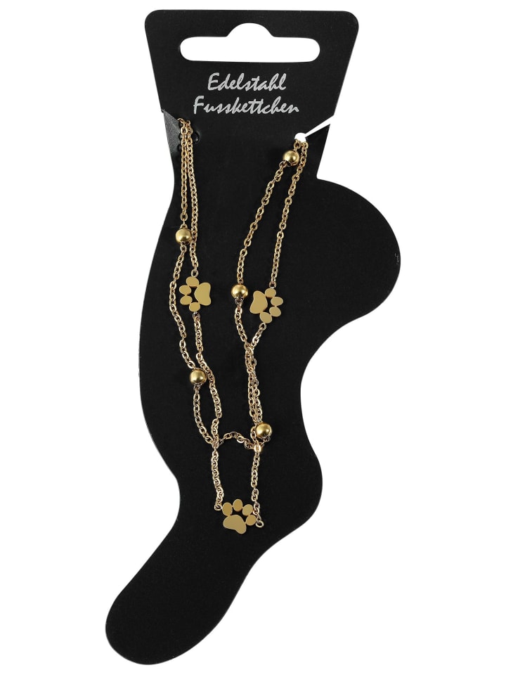 

Adeliás Женский браслет на лодыжку - из нержавеющей стали с золотым покрытием