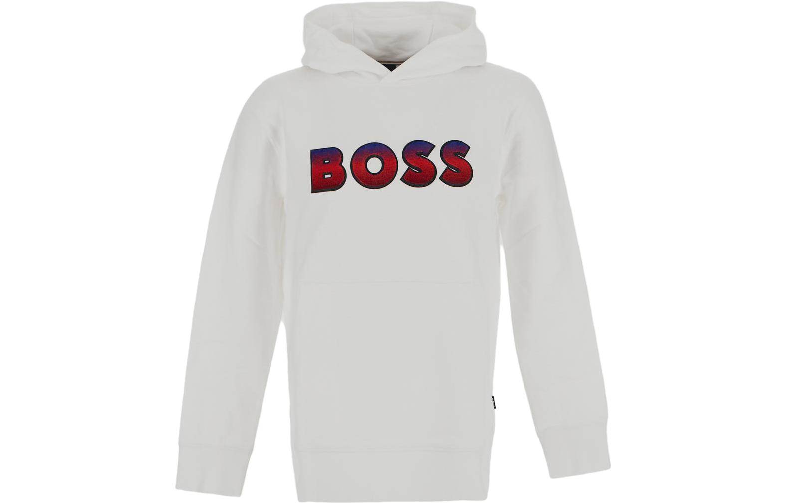 

Толстовка Boss Gradient Logo Printed Regular Fit HUGO BOSS, белый