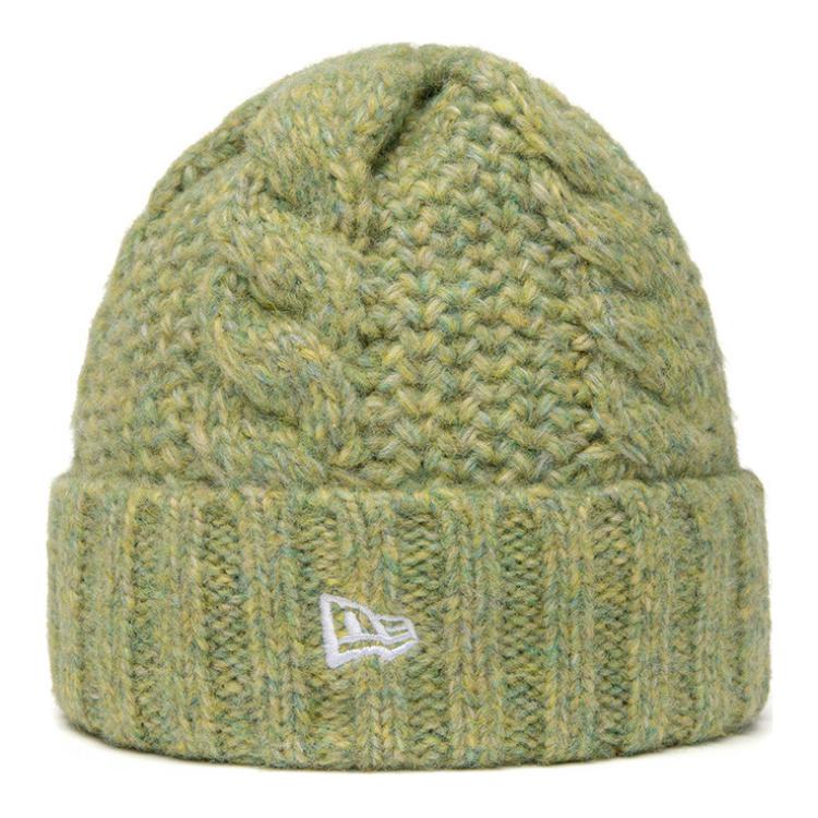 

New Era Акриловая нейлоновая шерстяная унисекс зелёная шапка бини, Green