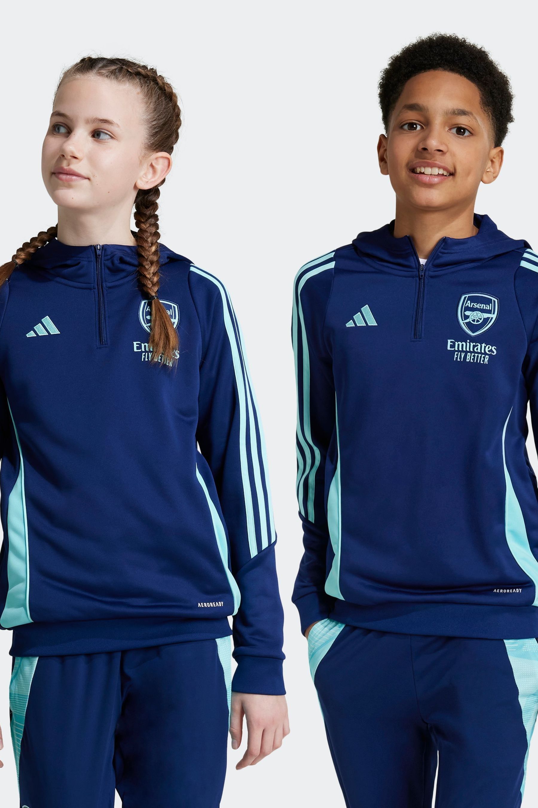 

Толстовка для тренировок Kids Arsenal Tiro 24 Adidas, синий