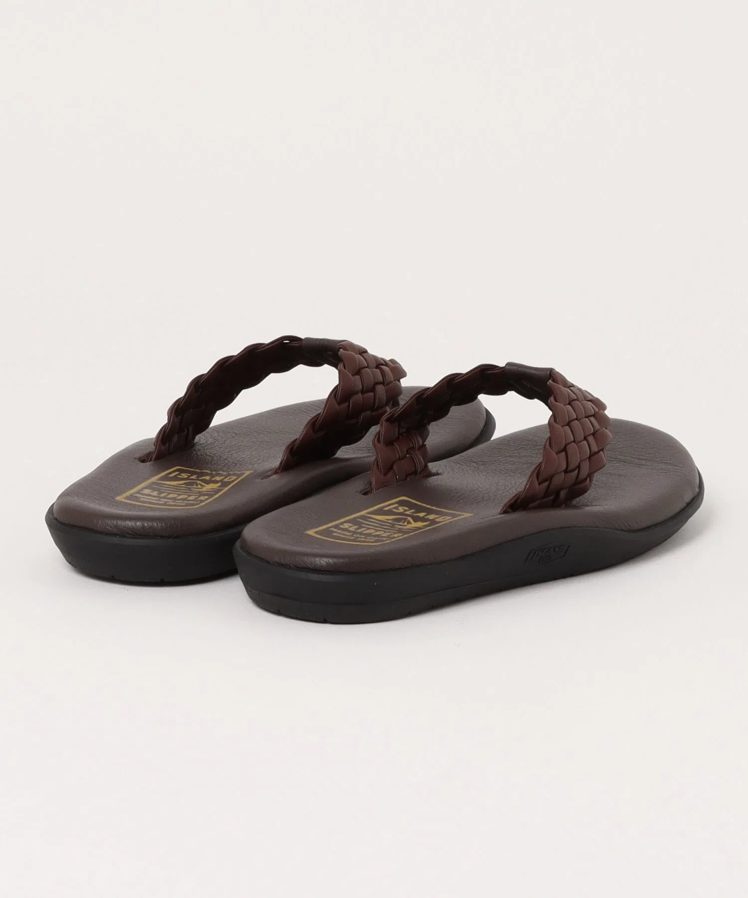 Сандалии-вьетнамки Island Slipper / PB903W КОРИЧНЕВЫЕ / Кожаные сетчатые сандалии-вьетнамки — фото 2