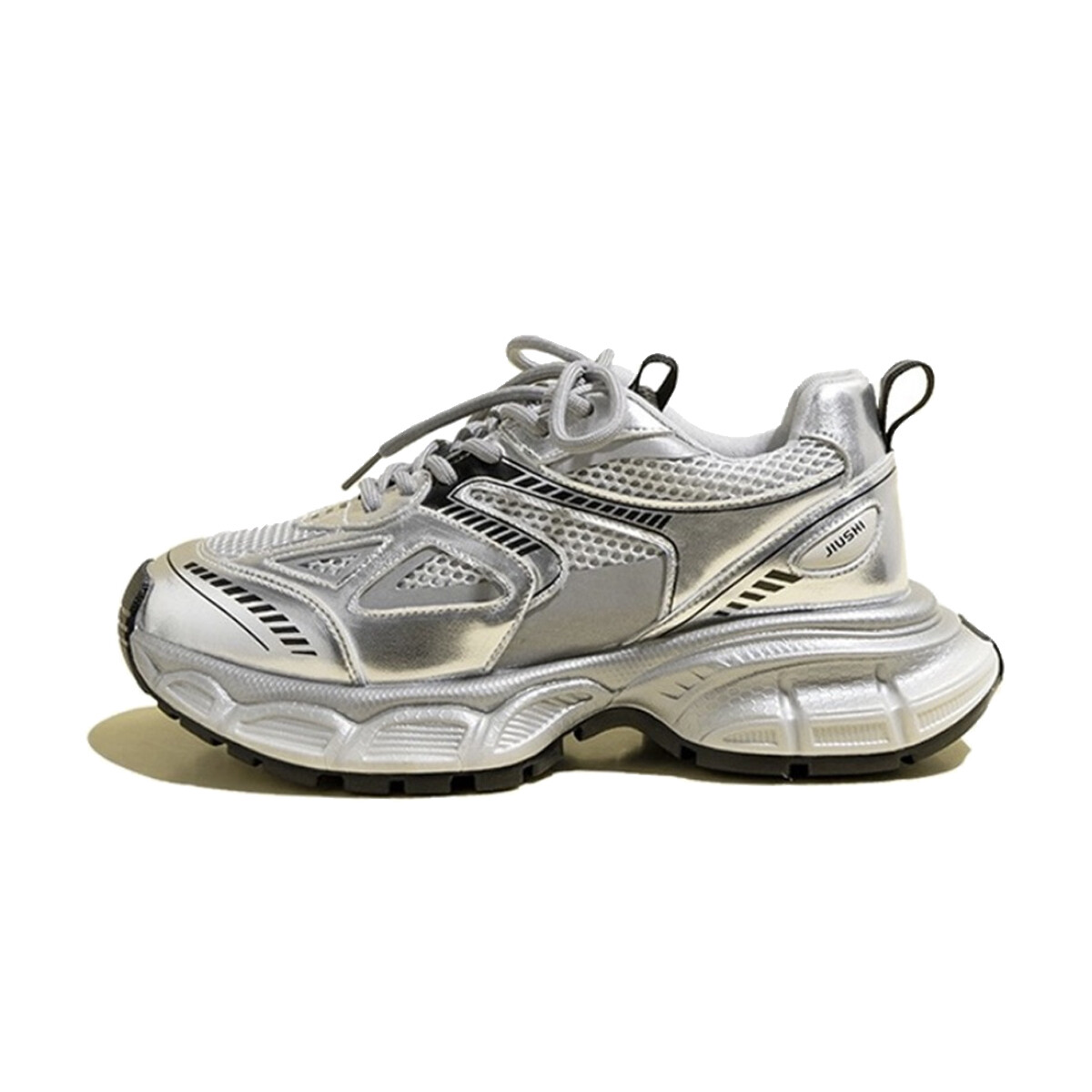 

Кроссовки Circle small Chunky Sneakers Women's Low-top Silver, серебряный, Серый, Кроссовки Circle small Chunky Sneakers Women's Low-top Silver, серебряный