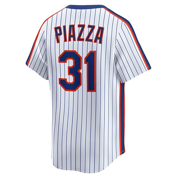 Майка Mike Piazza New York Mets белая ретро из коллекции Cooperstown Limited Nike — фото 4