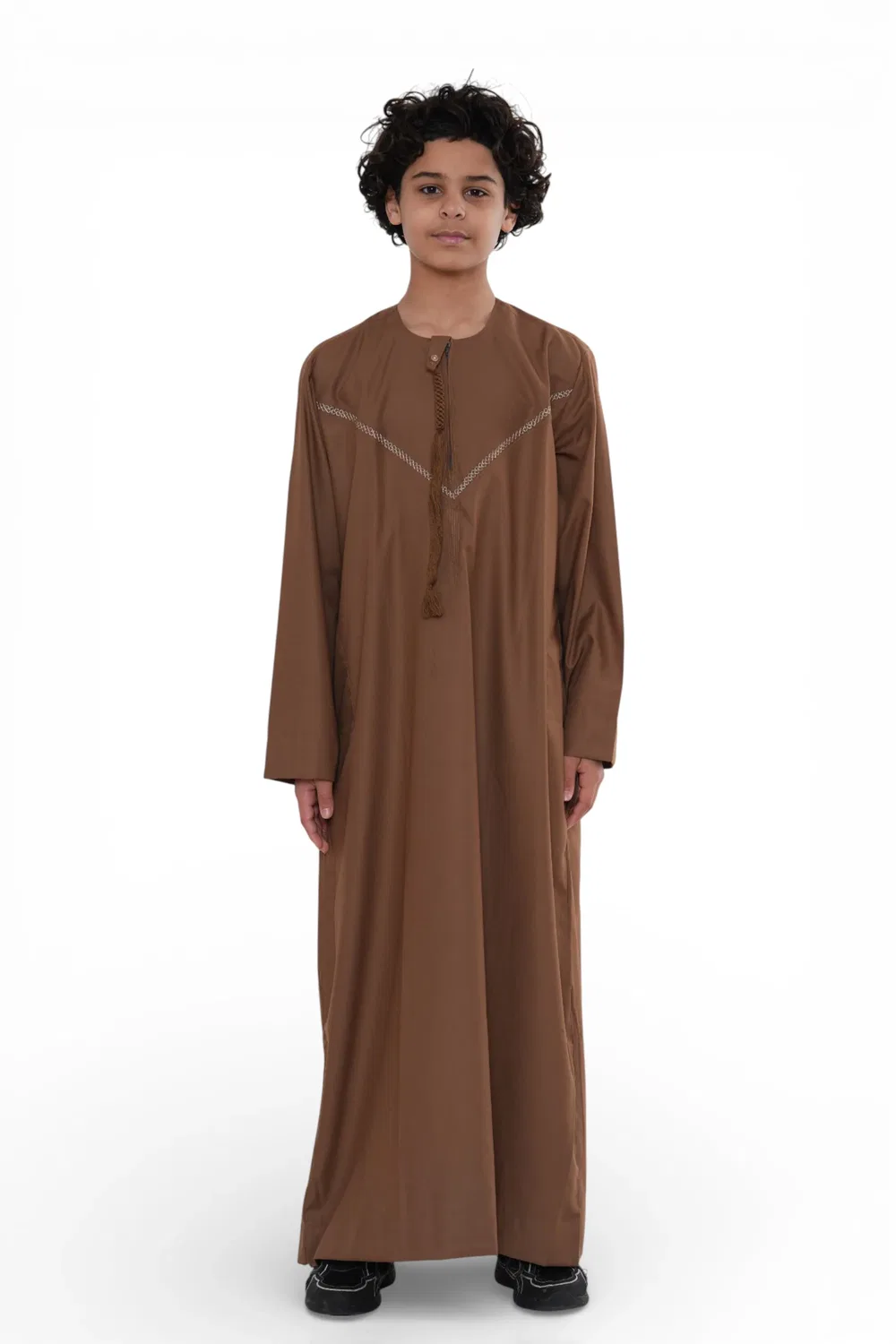 Arabic Thobes Детский халат для мальчиков Ид верблюжьего цвета, марокканский халат Тобе Джеллаба Рамадан Ид Джубба - K-HM10