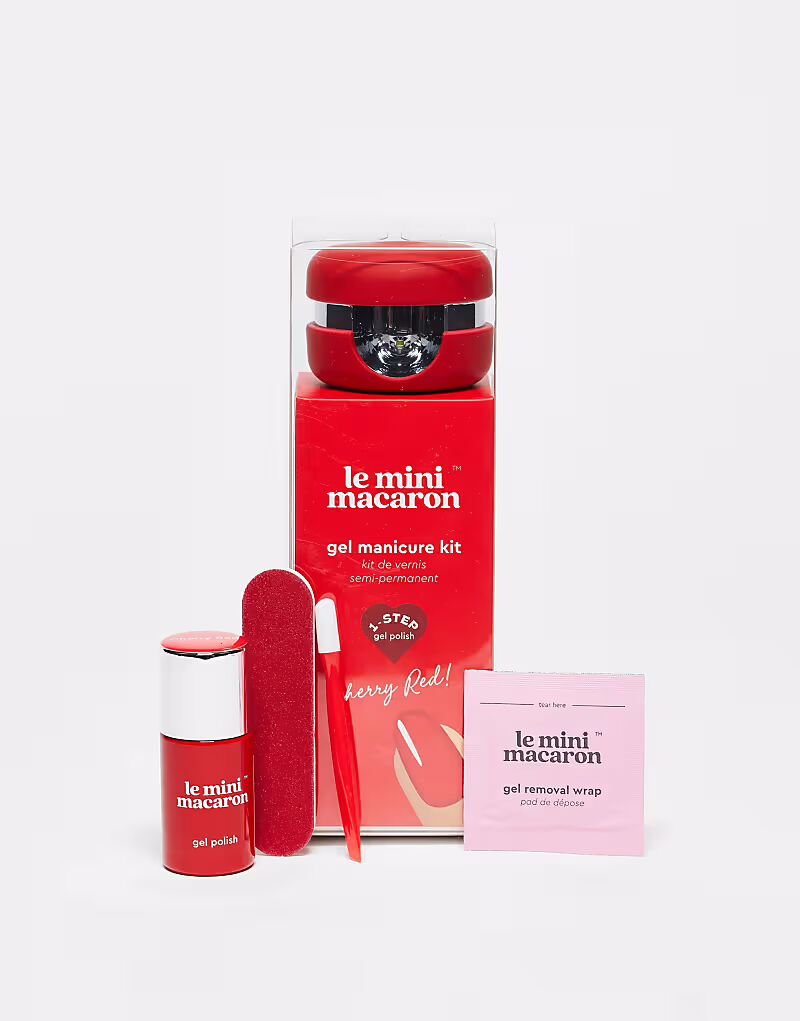 

Набор для маникюра Gel - Cherry Red Le Mini Macaron, вишнево-красный