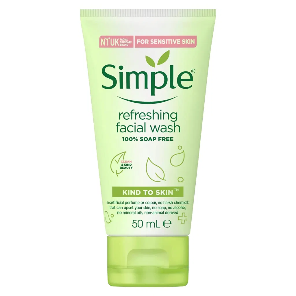 Освежающий гель для умывания Simple Kind To Skin, 50 мл Simple