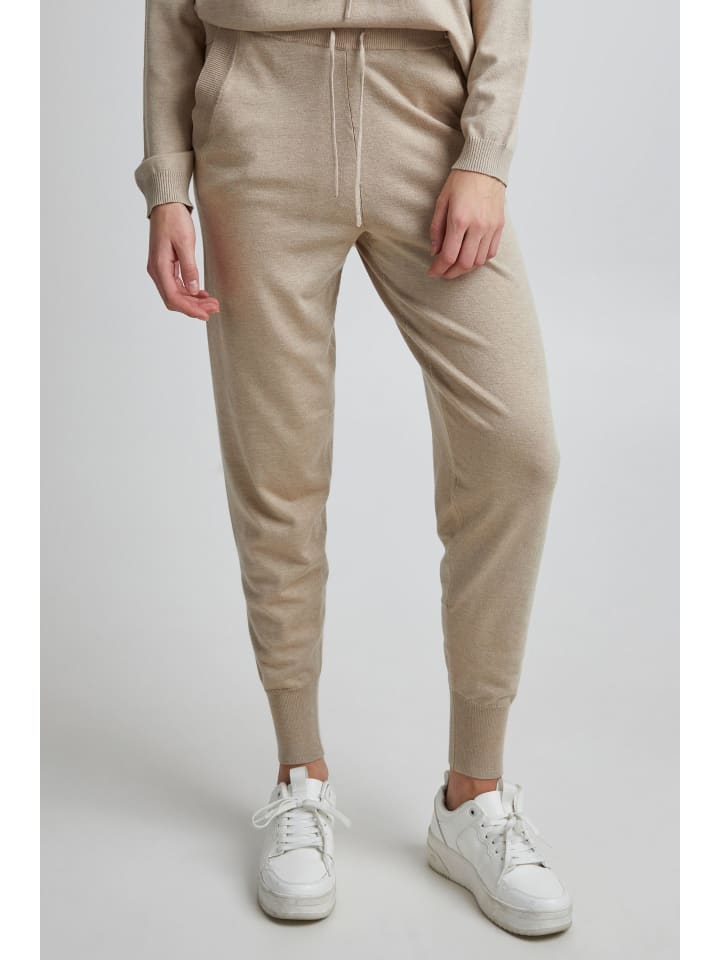 

Спортивные штаны PULZ Jeans, бежевый
