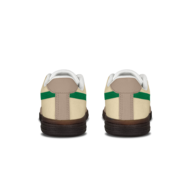 Onitsuka Tiger Advanti противоскользящие износостойкие низкие скейтерские кроссовки унисекс зеленые красные экрю, цвет Ecru — фото 4