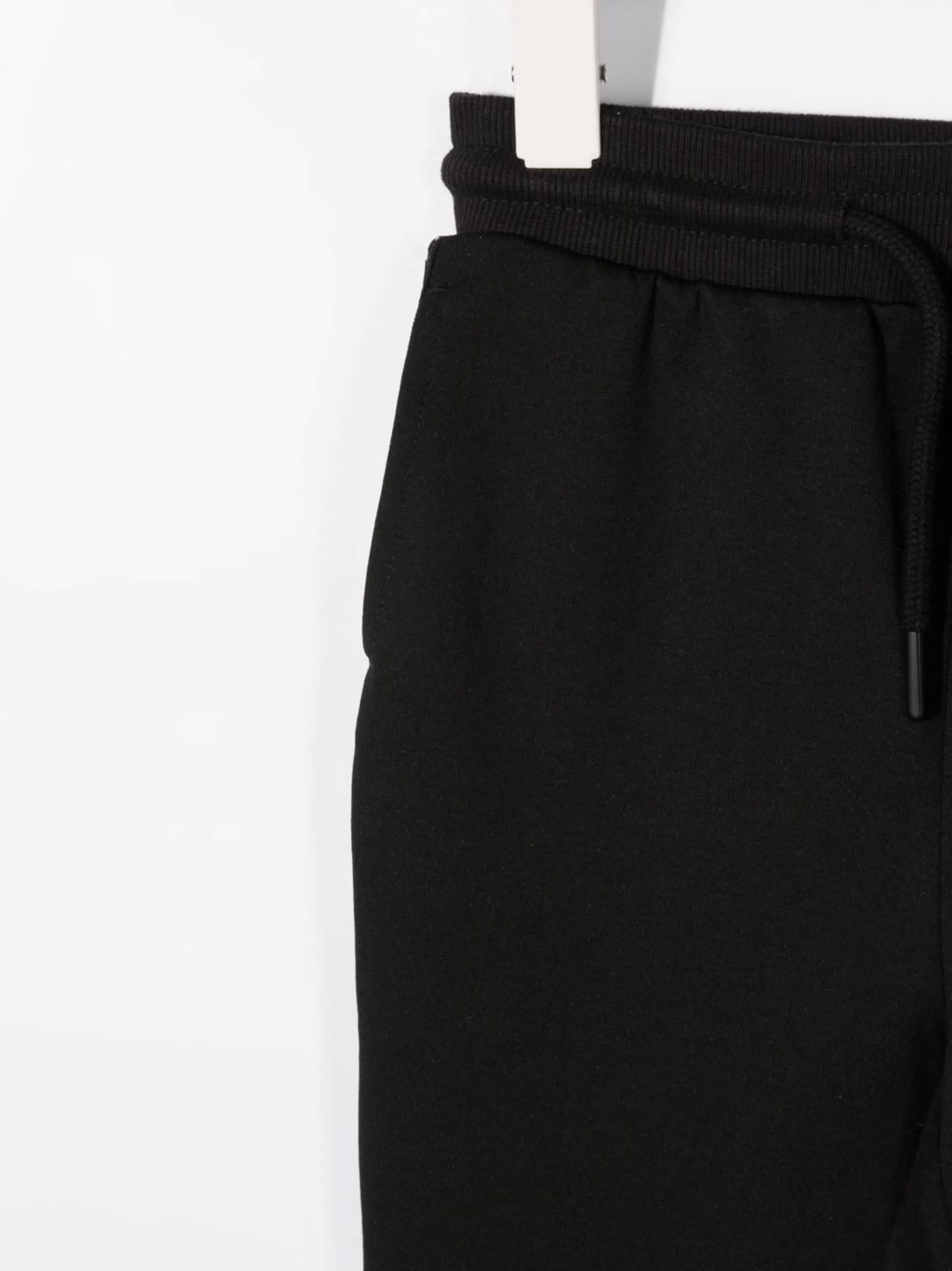 Спортивные брюки с логотипом и кулиской Calvin Klein Kids, черный — фото 3