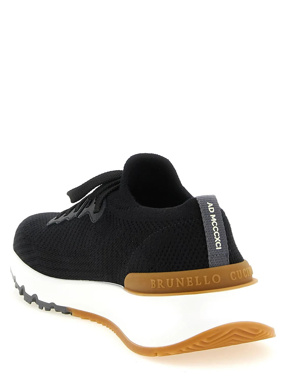 Кроссовки «Running Sock» Brunello Cucinelli, черный — фото 3