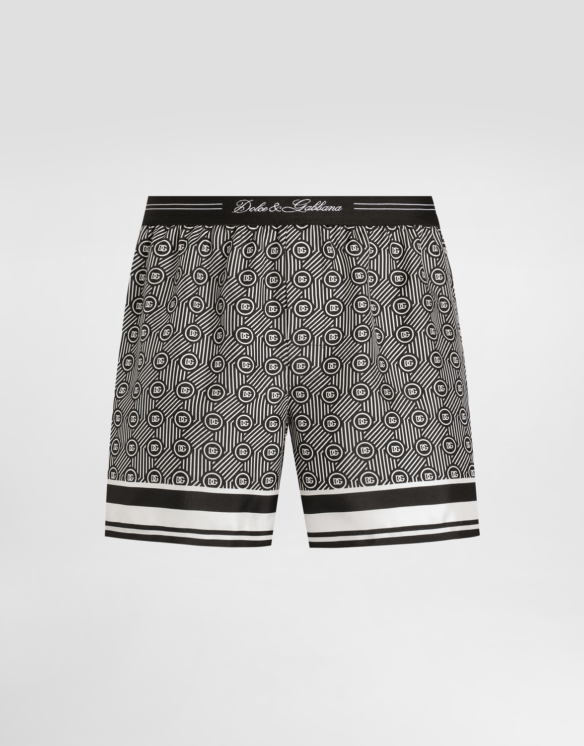 

Боксеры из принтованного шелкового твила Dolce & Gabbana, мультиколор