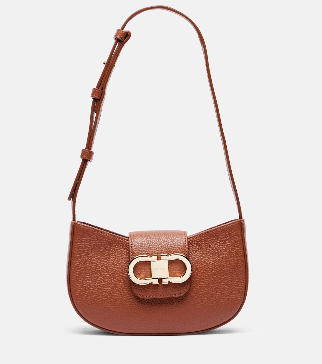 

Кожаная сумка через плечо Gabry Ferragamo, New Cognac/Testa Di Moro