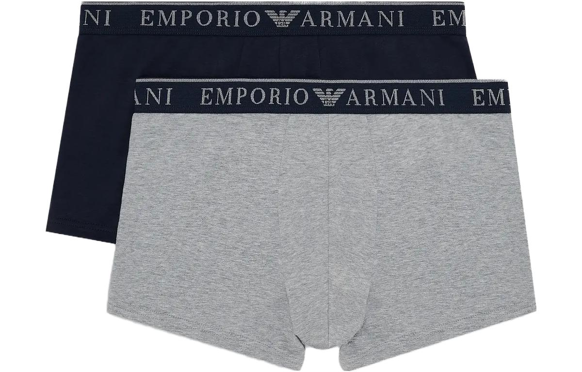 

Мужские трусы-боксеры EMPORIO ARMANI, сине-серый