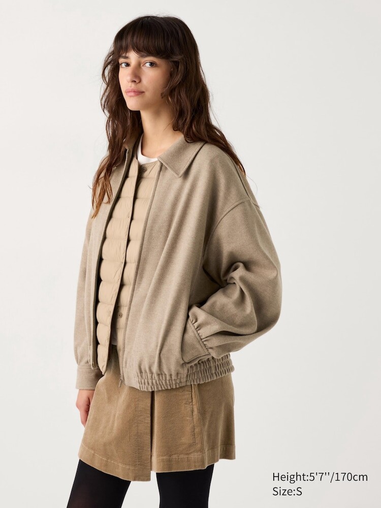 

Куртка оверсайз UNIQLO, бежевый