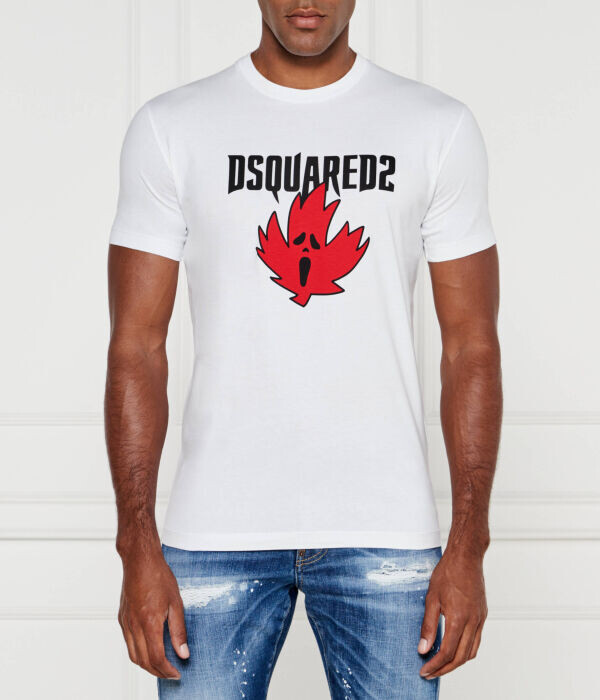 

Футболка Dsquared2 с принтом, белый
