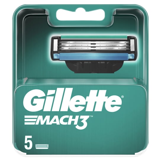 

Сменные лезвия для мужских бритв, с лезвиями твёрже стали, 5 шт. Gillette, Mach3