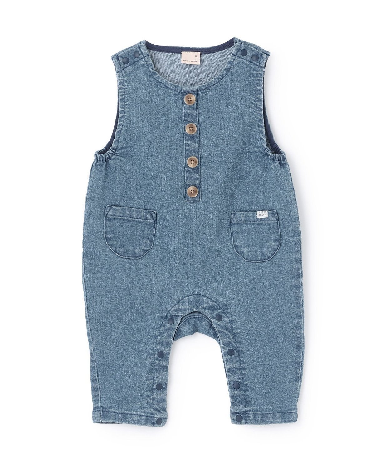 Джинсовый комбинезон Petit Main, navy blue