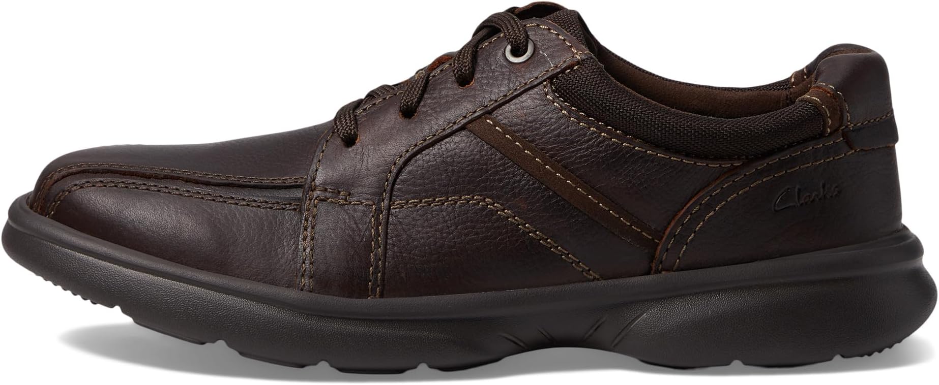 Кроссовки Clarks Bradley Walk, цвет Brown Tumbled Leather — фото 4