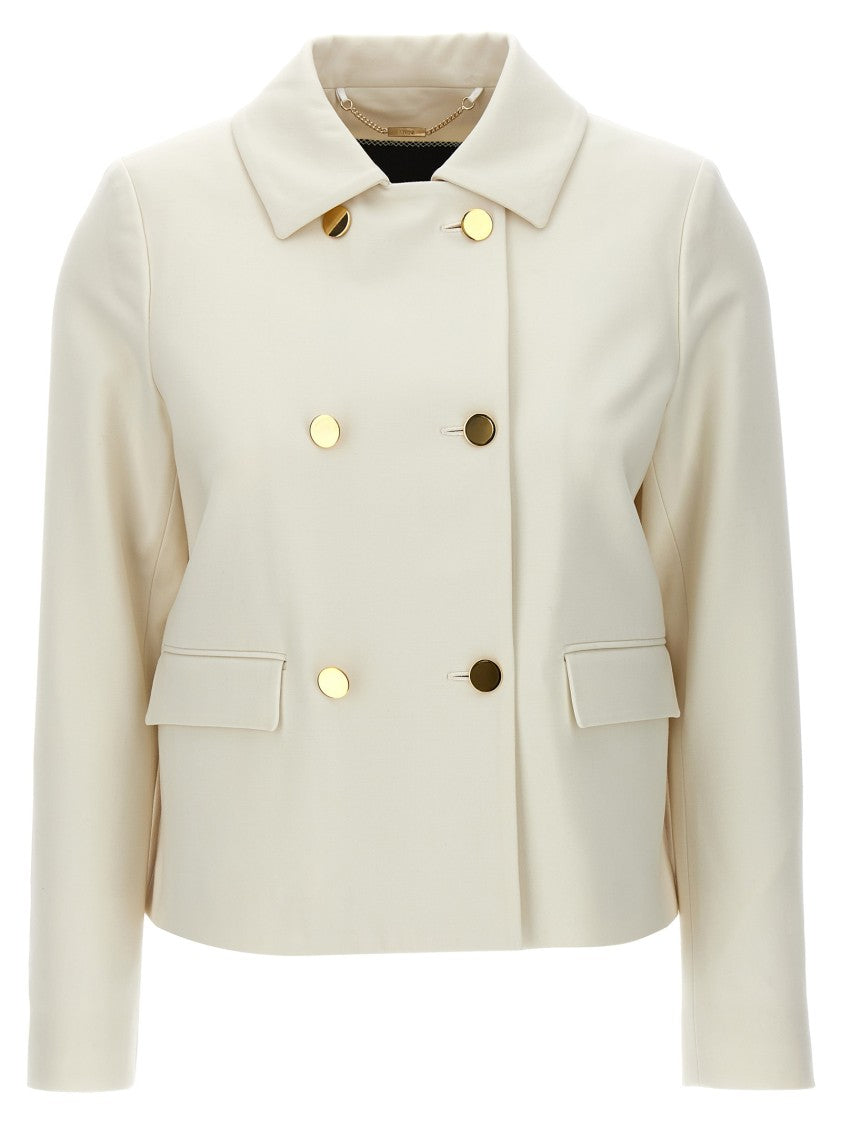

Короткий двубортный жакет Kiton, Neutrals