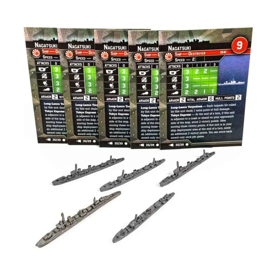 

Нагацуки (С) x5, Axis & Allies Fleet Command