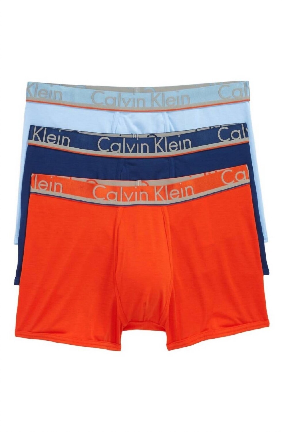 

Мужские трусы-шорты из микрофибры 3 Comfort Blue Rapid Blue/ Estate Blue/Oriole Calvin Klein