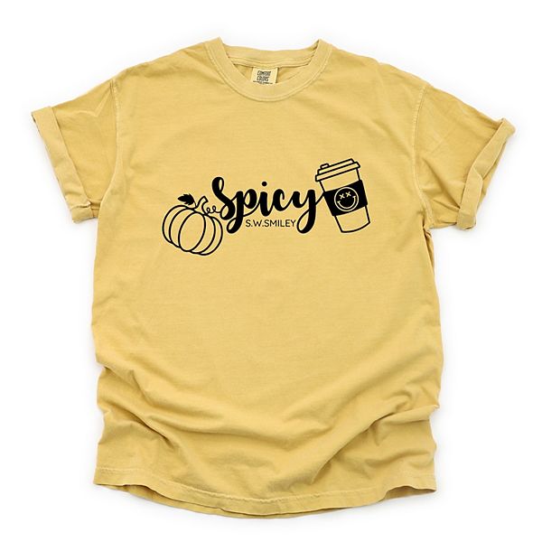 

SWSmiley spicy pumpkin spice - женская футболка с принтом, окрашенная в готовом виде Simply Sage Market, Mustard, Зеленый, SWSmiley spicy pumpkin spice - женская футболка с принтом, окрашенная в готовом виде Simply Sage Market, Mustard