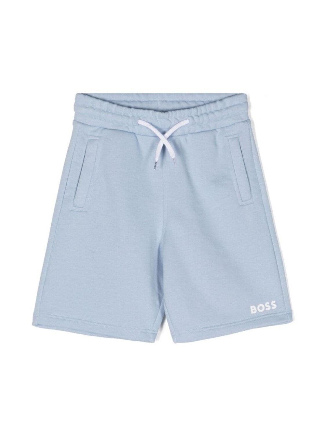 

BOSS Kidswear шорты из джерси с логотипом, синий