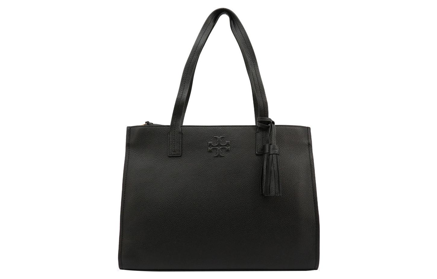 

TORY BURCH Кожаная женская сумка черного цвета