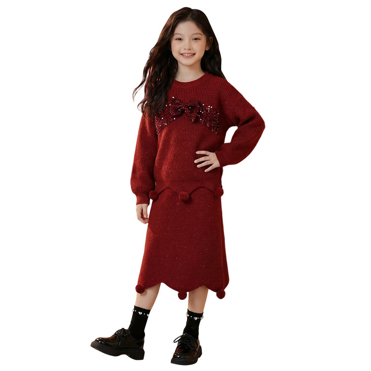 

Детский двухкомпонентный комплект с юбкой и длинным рукавом PROTECTCAMEL, красный set