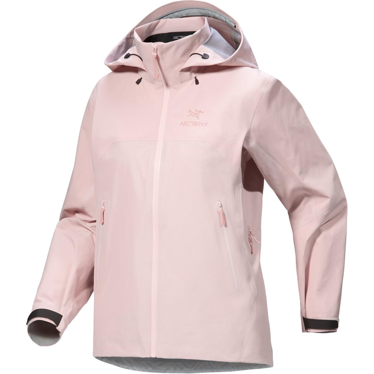 

Arcteryx Женская горная универсальная водонепроницаемая ветровка, Evening Mist Pink/Alpine Rose