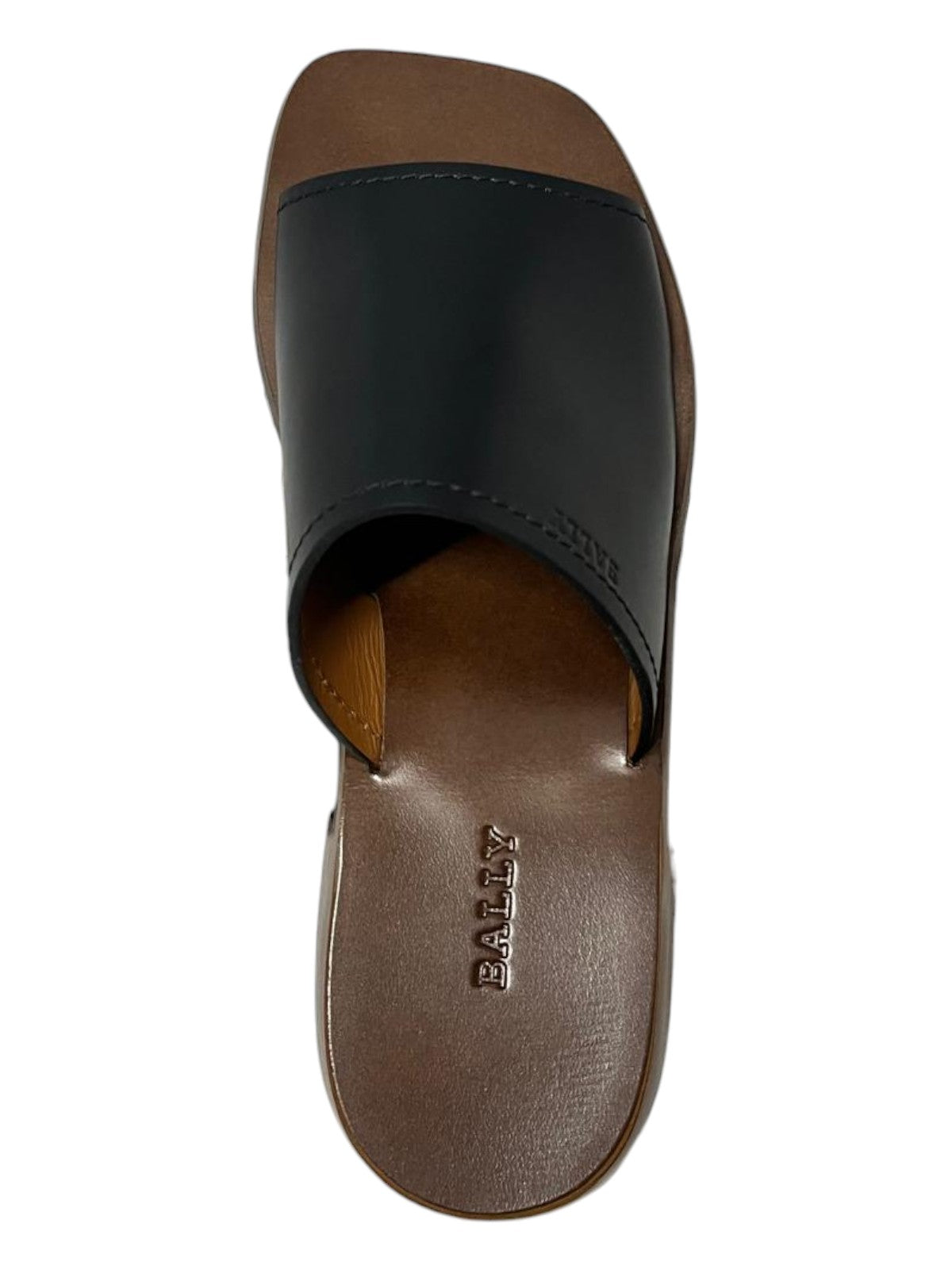 Bally Ofera 6225848 женские черные однотонные кожаные туфли на плоской подошве — фото 3