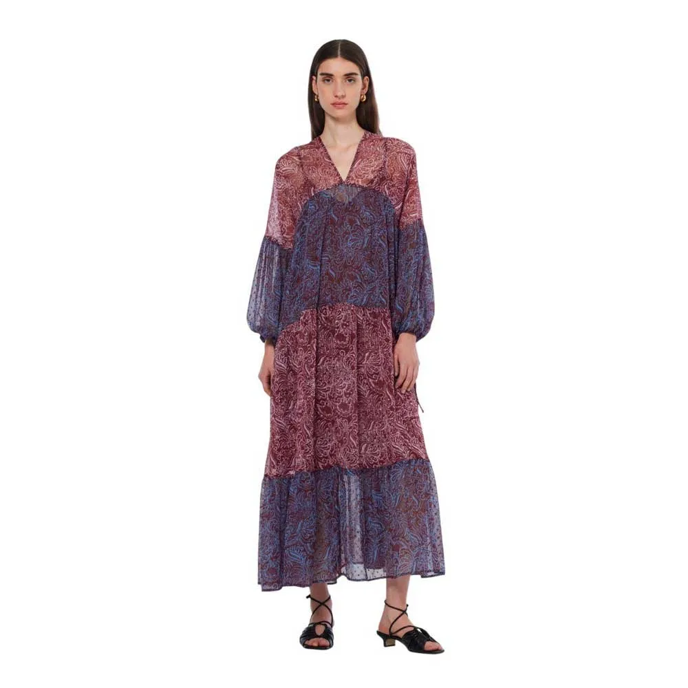 

Платье Scotch & Soda 179580 long sleeve midi, фиолетовый