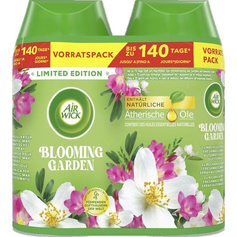

Сменный блок Freshmatic Max Duopack Blooming Garden Air Wick, 500 ml