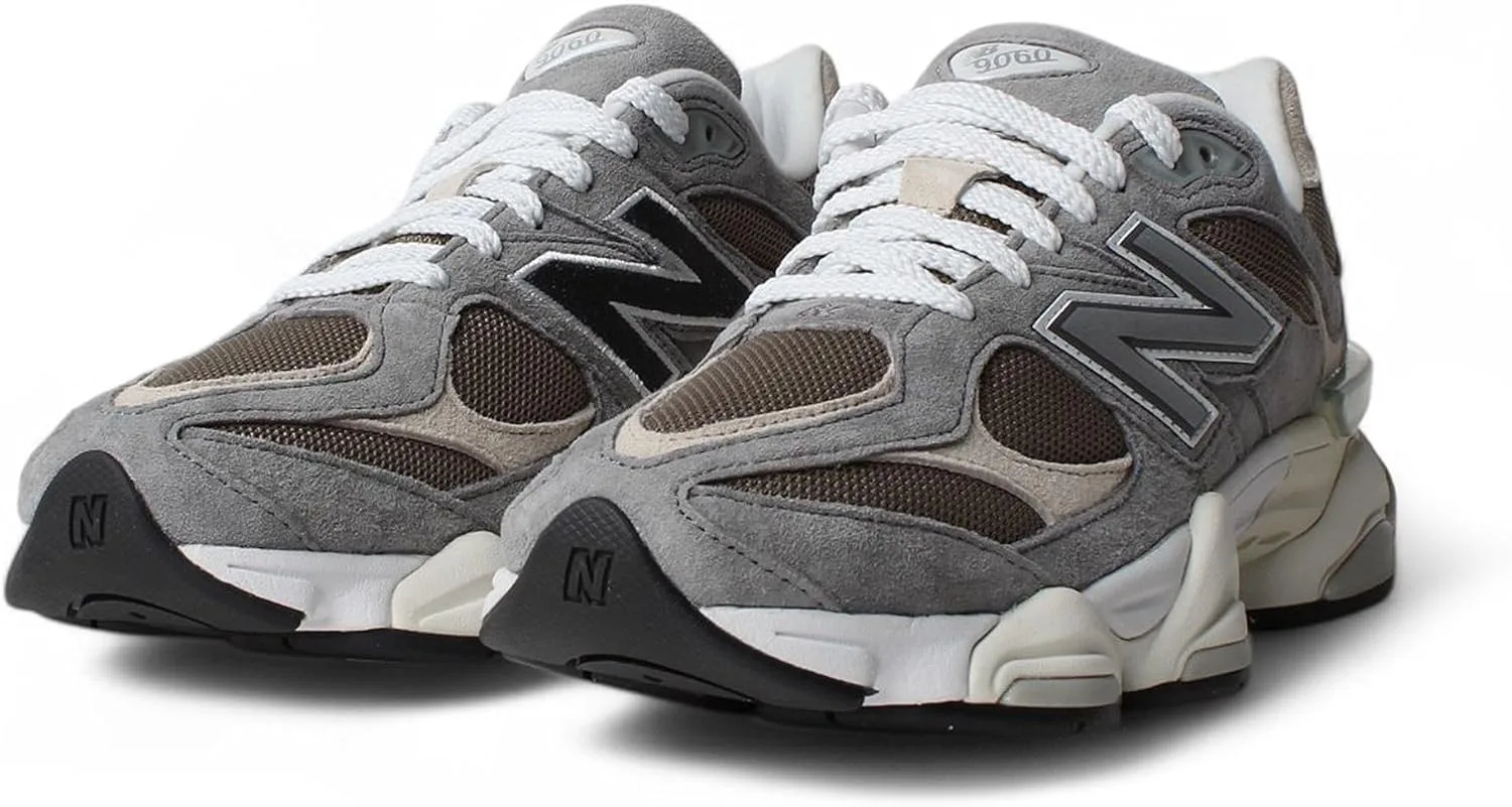 Кроссовки New Balance Men's 9060, белый/темно-серый/бежевый — фото 3