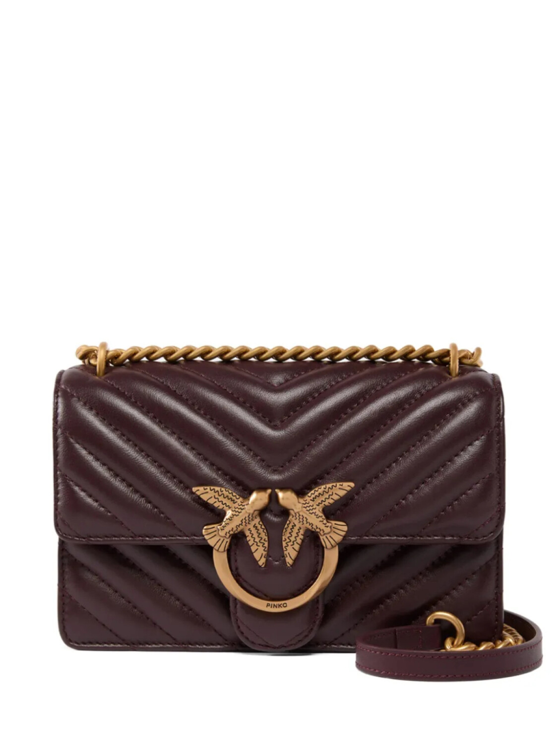 

PINKO сумка на плечо Mini Love, коричневый