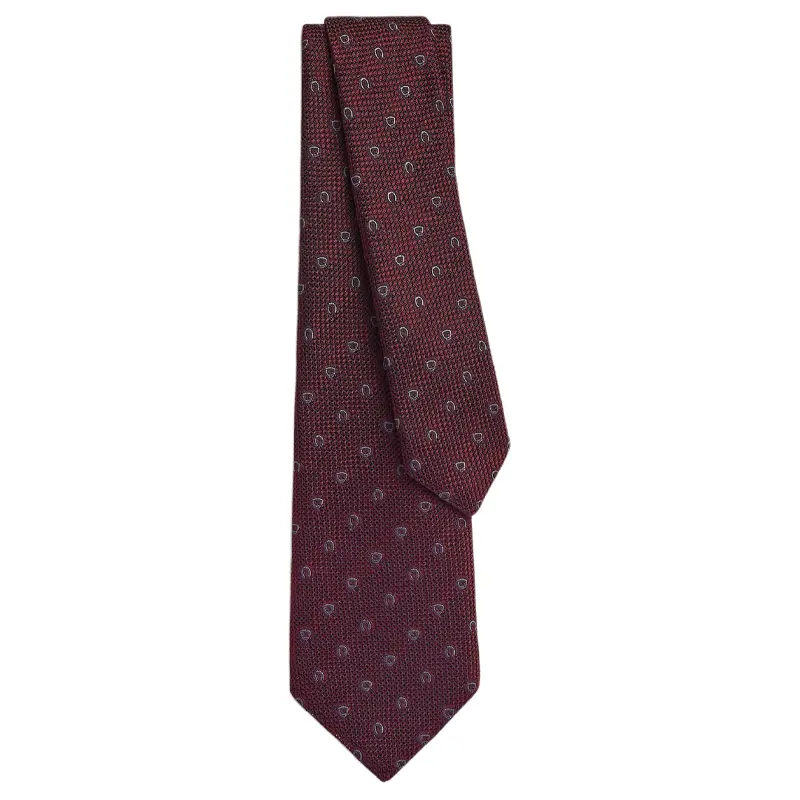 

HERMES Мужские галстуки Mulberry Silk в цвете Bordeaux Red