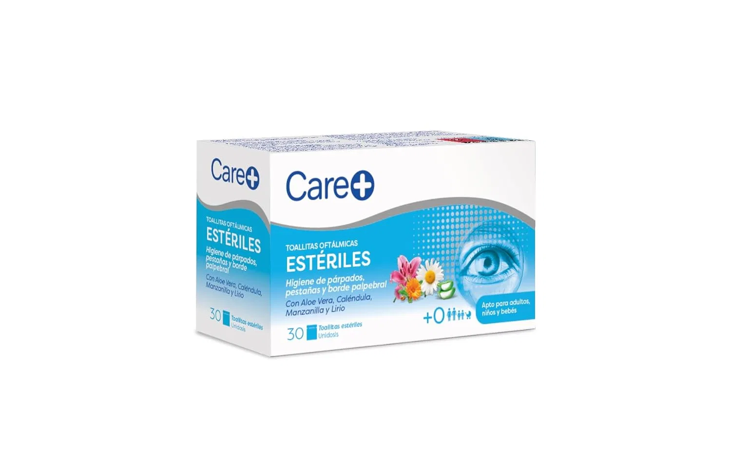 Офтальмологические салфетки Care+ для ежедневной гигиены век Care — фото 3