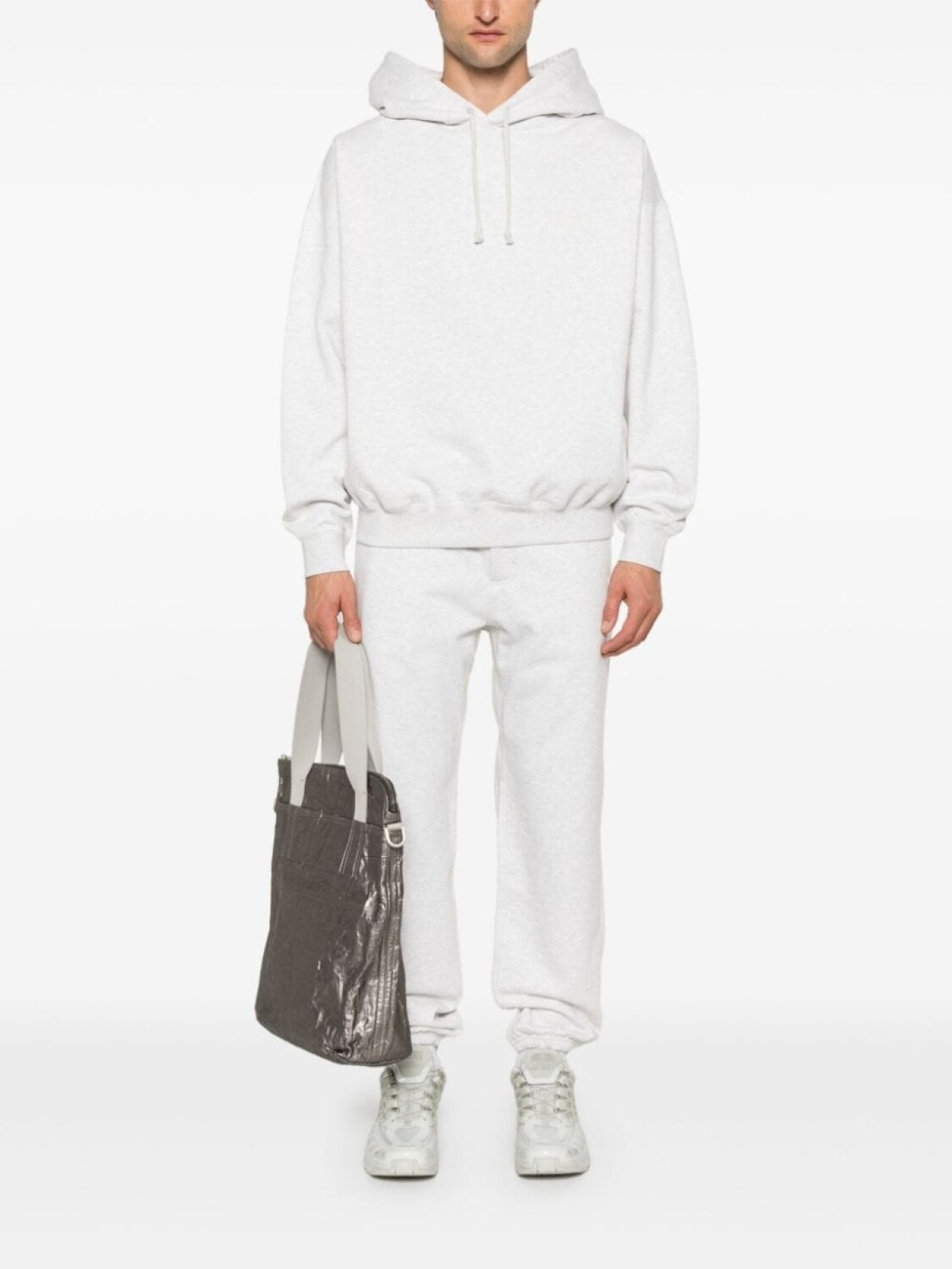 Y-3 спортивные брюки с эффектом меланжа, серый — фото 3