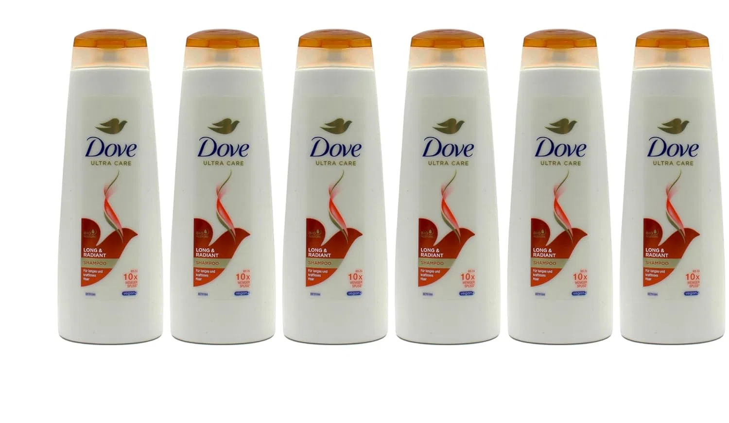 Шампунь Dove Ultra Care Long & Radiant для длинных и слабых волос, 250 мл (упаковка из 6 шт.) Dove