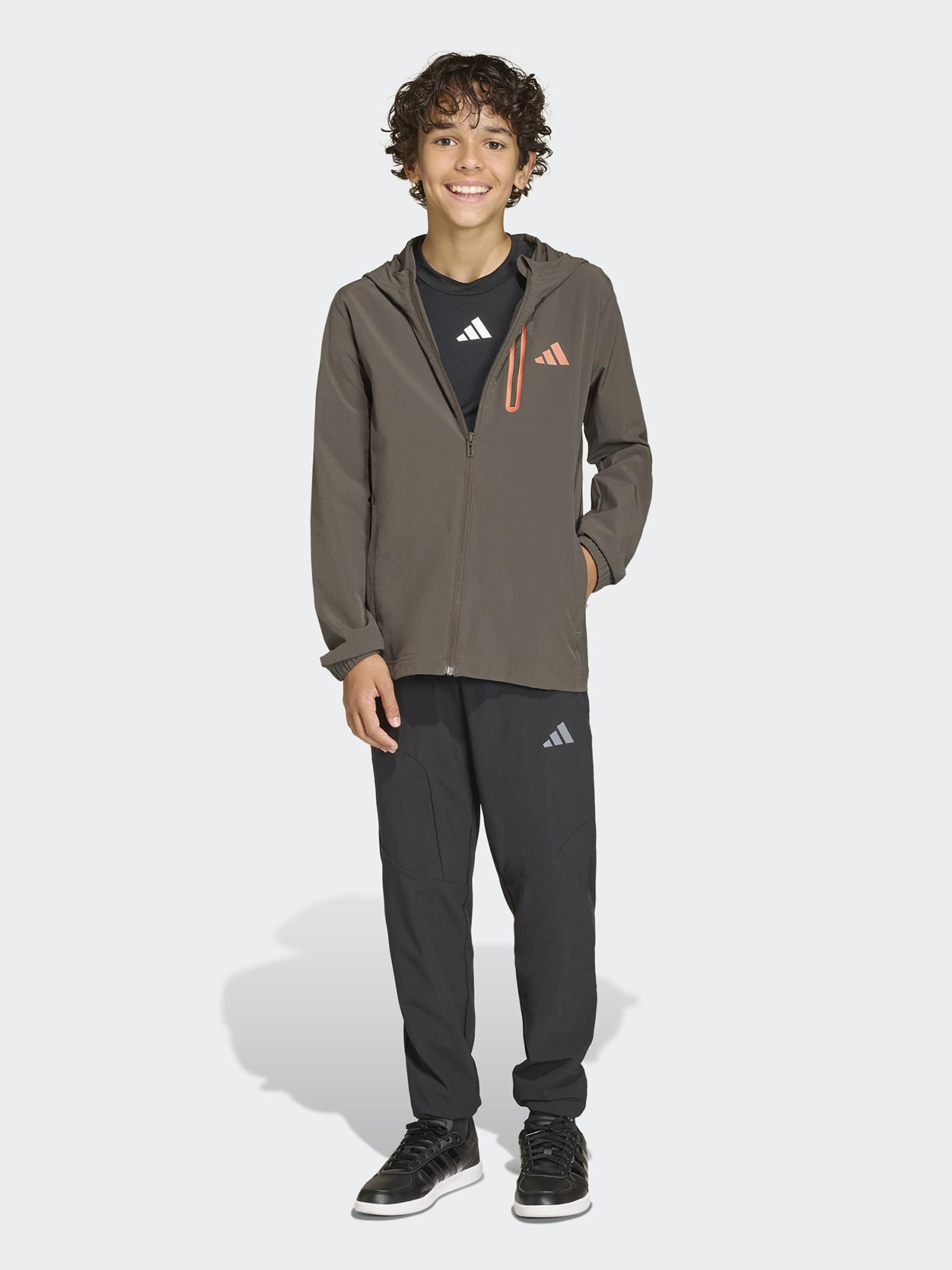 Adidas Sportswear Спортивная куртка в коричневом цвете — фото 3