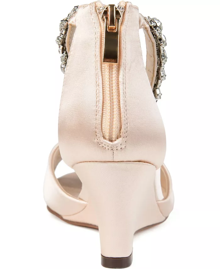 Женские босоножки Connor Wedges Journee Collection, коричневый/бежевый — фото 3