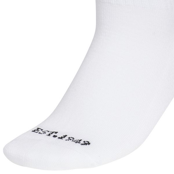 Женские носки 3-pk cushioned sport 30 high quarter Adidas, White Black — фото 3
