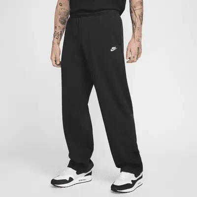 

Брюки Nike Club, черный/белый