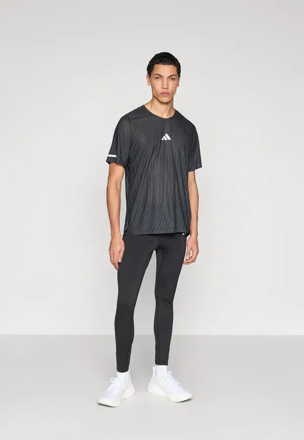 Трикотажные беговые леггинсы Adidas Performance, черный — фото 2