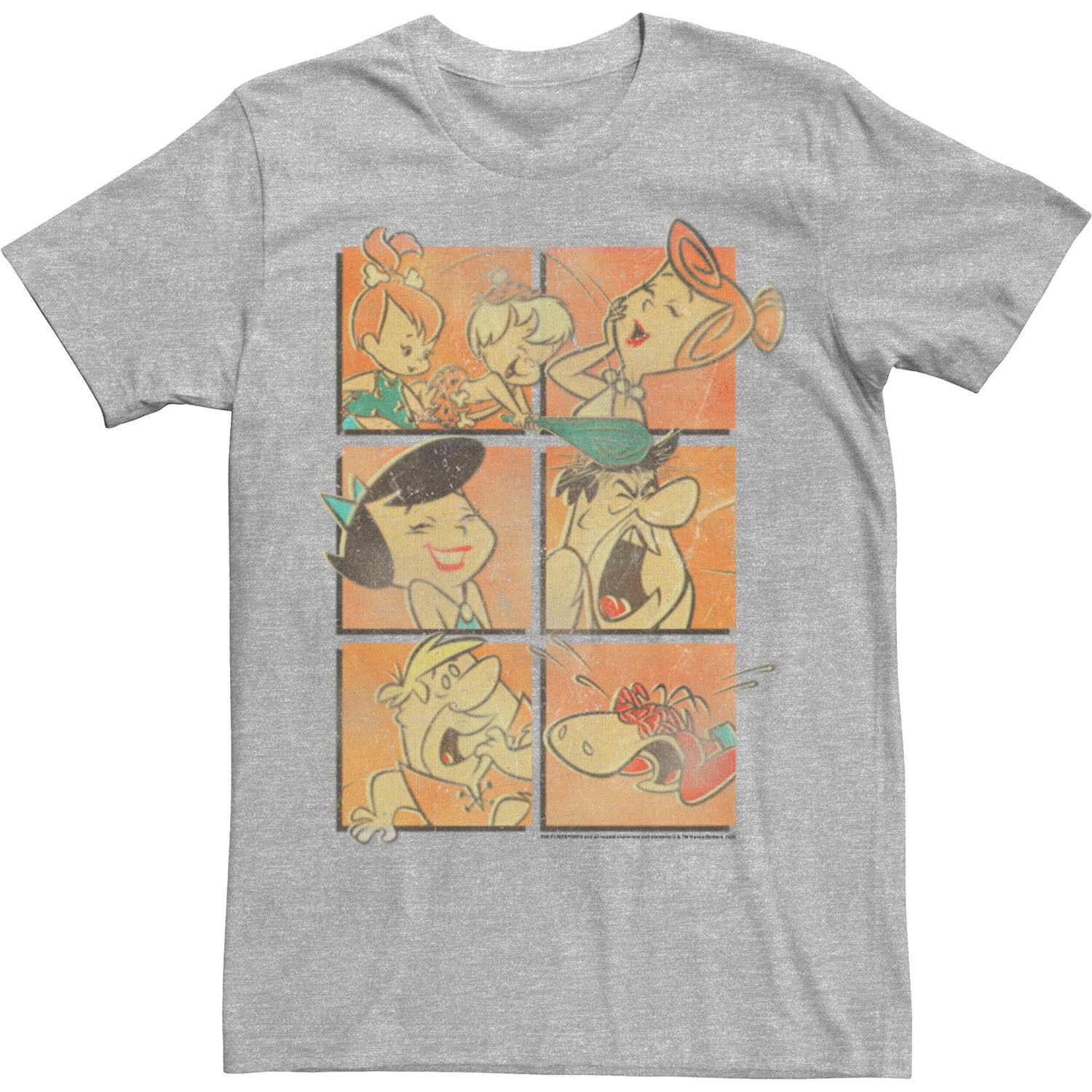 

Мужская футболка The Flintstones Group Shot Panels Licensed Character